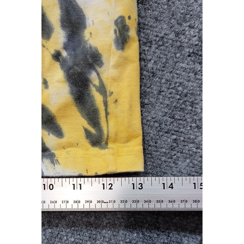 Hypland X Naruto Shippuden Skater Shorts Size Large Yellow Tie Dye Inseam 9" Y2K - Picture 13 of 14